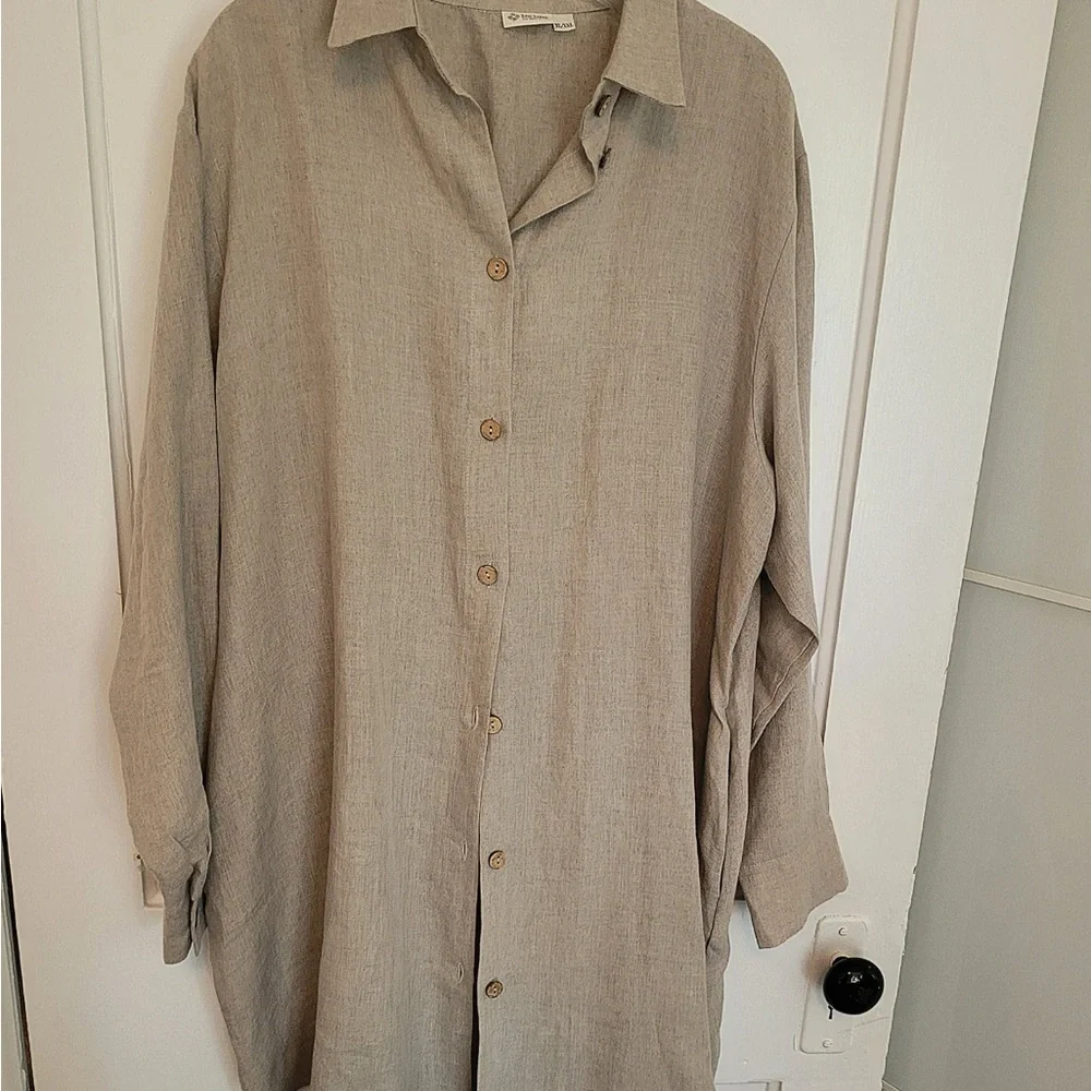 Extra Large pure long linen shirt, never worn - Picture 2 of 5